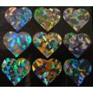 36  Buegelpailletten  Herz in Herz Hologramm Splitt